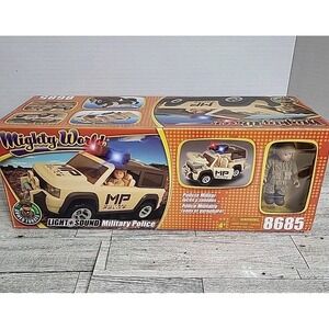 Mighty World Adventure SUV 8685 Vehicle Set MP‎ Military Police NIB Light Sound
